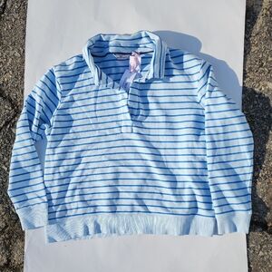 Vineyard Vines Ice Water Striped Popover Sweatshirt XL